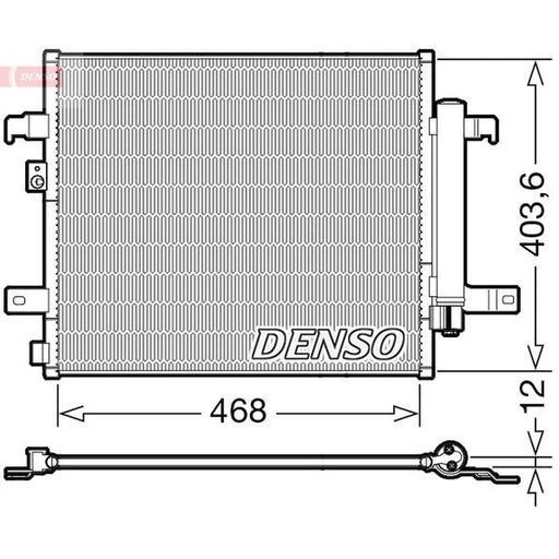 Denso Air Conditioning Condenser fits Abarth 124 Spider 2016 on 1.4