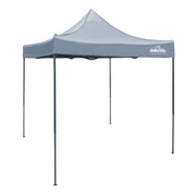 Dellonda 2x2m Pop-Up Gazebo Heavy Duty Carry Bag Rope Stakes & Weight Grey Dellonda - Dynamic Drive