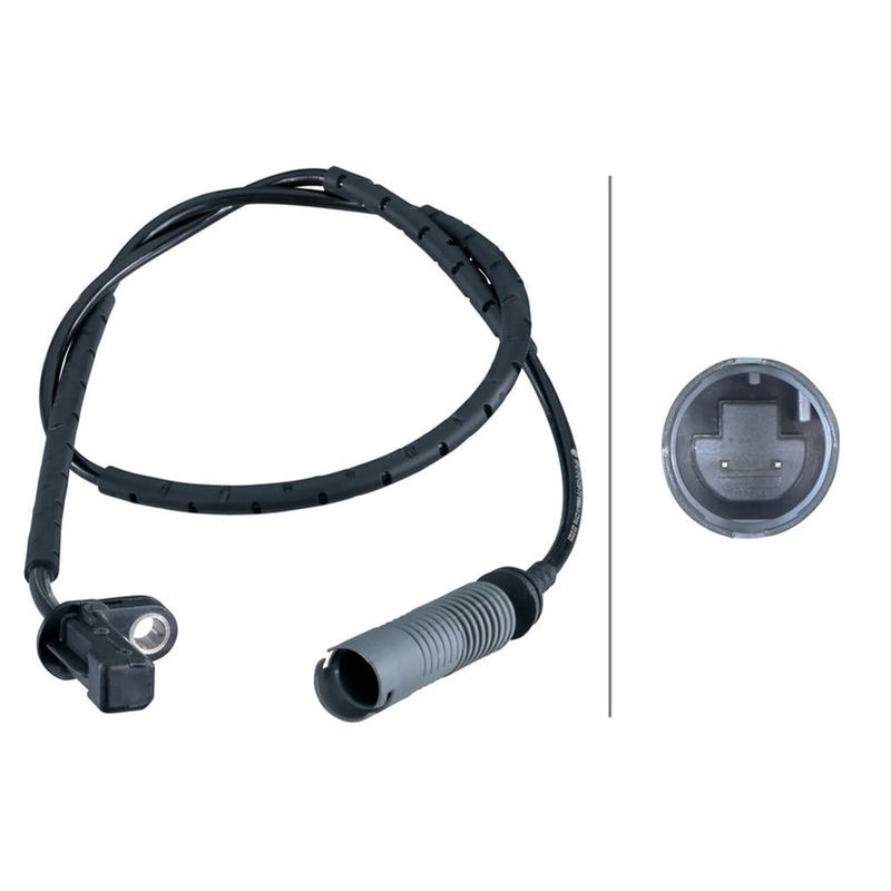 Hella ABS Wheel Speed Sensor Rear fits BMW 1 2004-2013