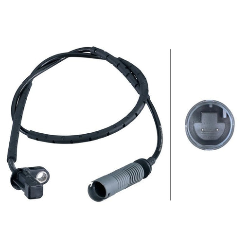 Hella ABS Wheel Speed Sensor Rear fits BMW 1 2004-2013