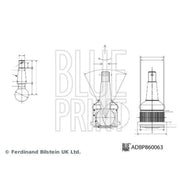 Blue Print Ball Joint Lower ADBP860063