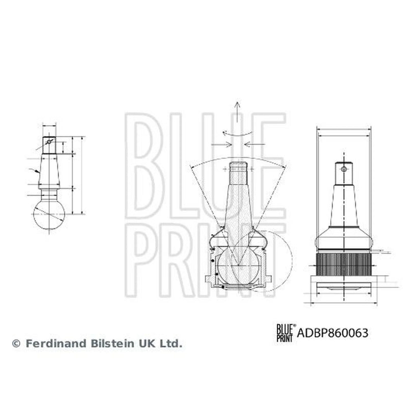 Blue Print Ball Joint Lower ADBP860063