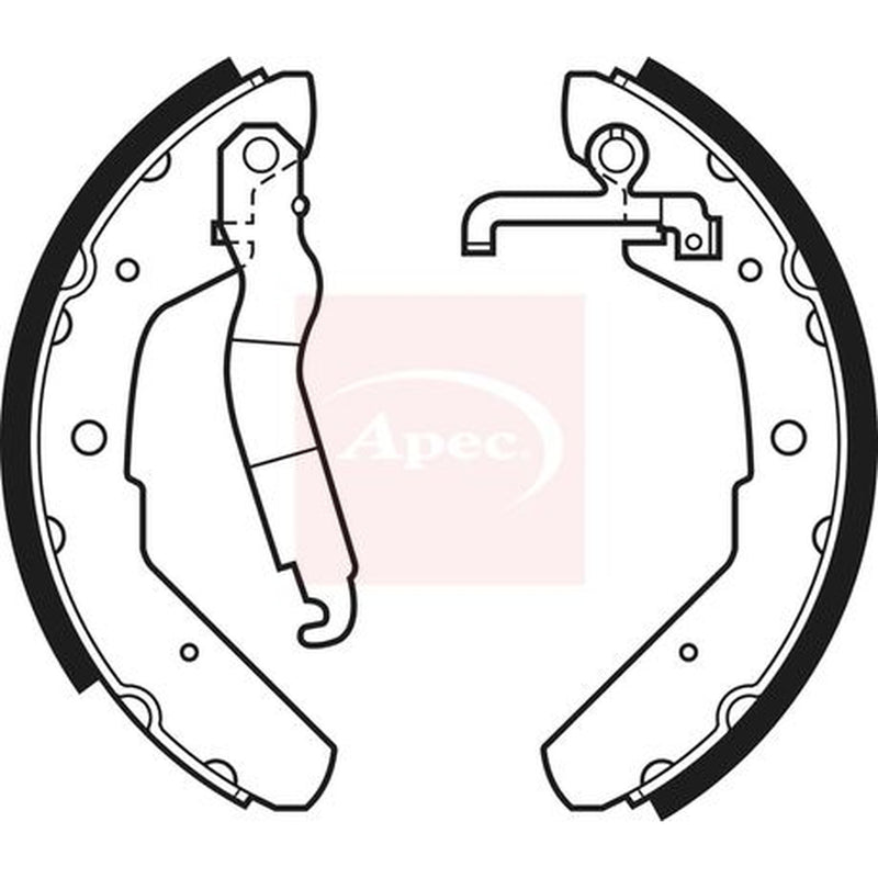 Apec Brake Shoe Set Axle Kit fits VW Caravelle T3 Bus 1979-1992 1.6 1.7 1.9 2.1