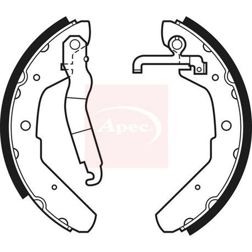 Apec Brake Shoe Set Axle Kit fits VW Caravelle T3 Bus 1979-1992 1.6 1.7 1.9 2.1