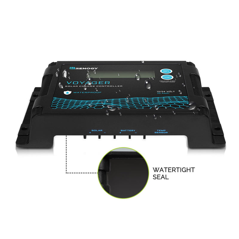 Renogy Voyager 10A PWM Waterproof Solar Charge Controller Dyna-mo Solar - Dynamic Drive