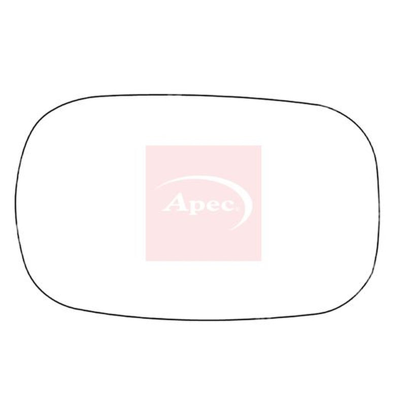 Apec Exterior Wing Mirror Glass both sides fits Fiat Doblo 2001 on 1.2 1.9