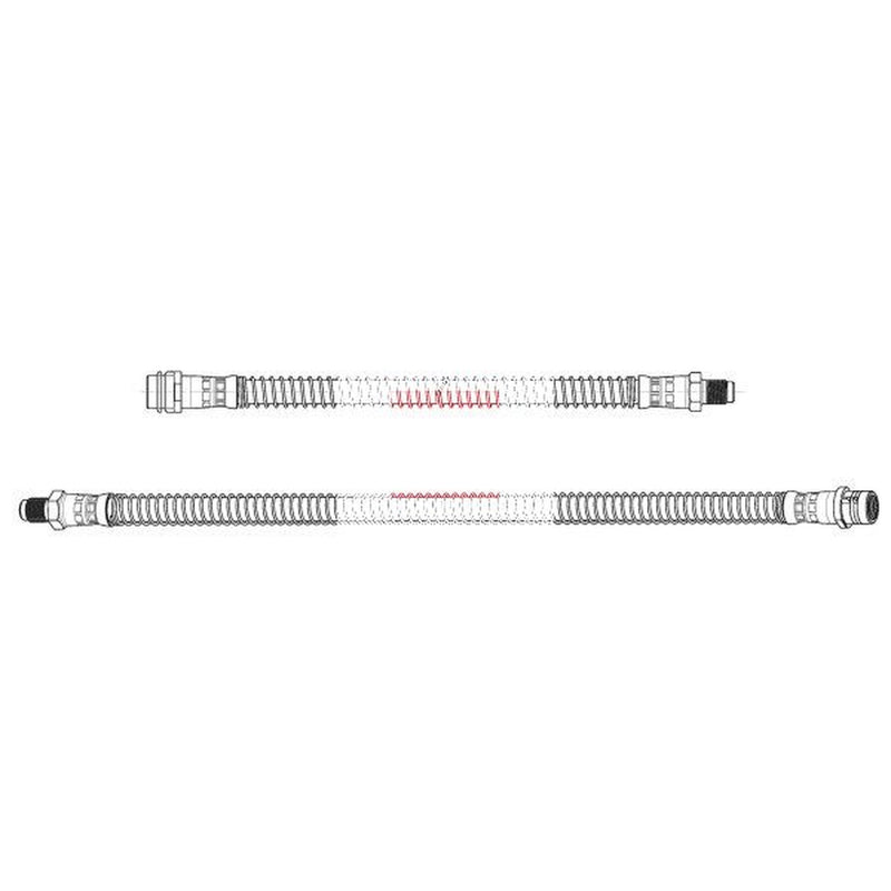 Apec Brake Hydraulic Hose Line Rear fits Mercedes-Benz S-Class 2005-2020