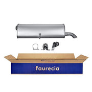 Hella End Silencer Rear fits Citroën C4 2004-2011 1.6
