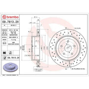 Brembo Xtra 2 x / Brake Discs fits Subaru Impreza 2001-2007 2.0 2.5