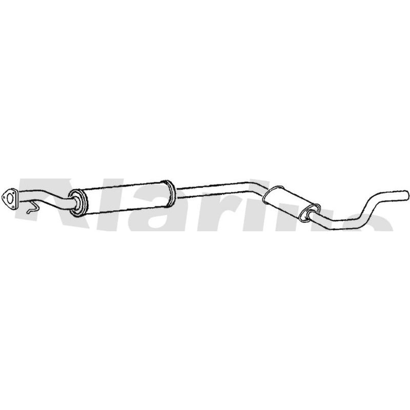 Klarius Box With Centre Pipe Centre fits Land Rover Freelander I 2000-2006 2.5