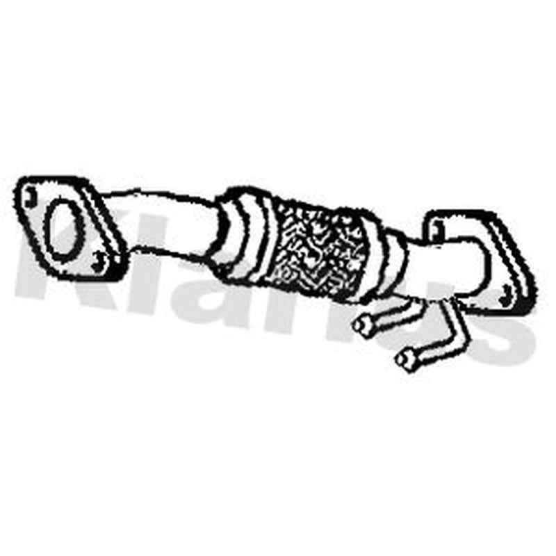 Klarius Exhaust Pipe OD fits Hyundai Santa Fé II 2009-2012 2.2
