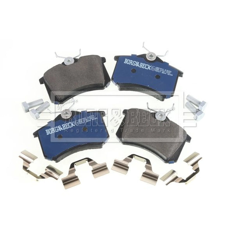 Borg & Beck Front & Rear Brake Discs & Pads fits Audi A3 1996-2003 1.8