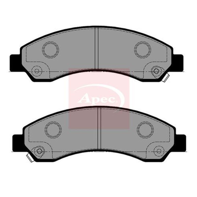 Apec Front Brake Pad Set fits Great Wall Steed 2012-2013 2.0 2.2