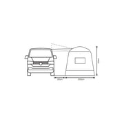 Outdoor Revolution Cayman Outhouse Handi XL Drive Away Awning for Transit Custom Outdoor Revolution  - Dynamic Drive