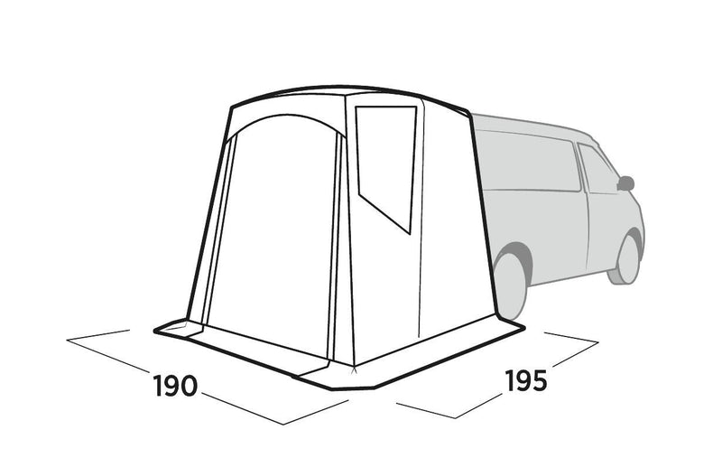 Easy Camp Krossbu Tailgate Awning Grey Easy Camp - Dynamic Drive