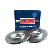 Borg & Beck 2 x Vented Brake Discs fits Volvo XC90 I 2002-2014 2.5 3.2