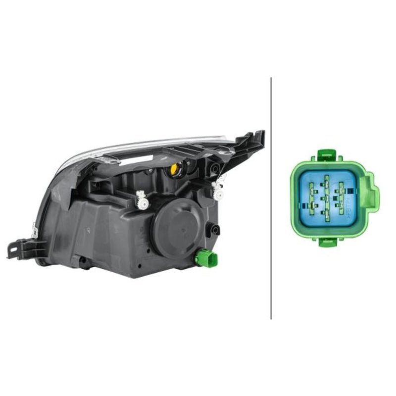 Hella Headlight Headlamp W5W Right fits Ford Fusion 2002-2012 1.25 1.4 1.6