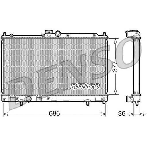 Denso Engine Radiator fits Mitsubishi Lancer 1998 on