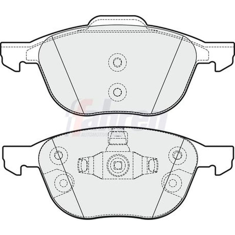 Fahren Front & Rear Brake Discs & Pads fits Ford C-Max II 2010-2019 1.5 1.6