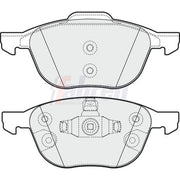 Fahren Front Brake Pad Set FBP3373