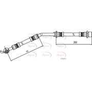 Apec Brake Hydraulic Hose Line Front Right fits Toyota Yaris/Vitz 2005-2012