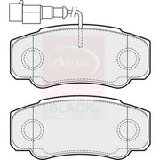 Apec Black Rear Brake Pad Set fits Nissan Cabstar 2006-2013