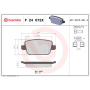Brembo Xtra Front & Rear Pads fits Ford Kuga I 2008-2012 2.0 2.5