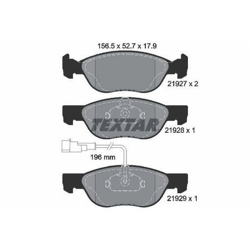 Textar Front Brake Pad Set 2192701