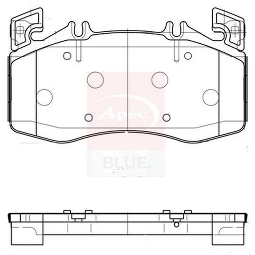 Apec Front Brake Pad Set fits Mercedes-Benz A-Class 2019 on 177.054