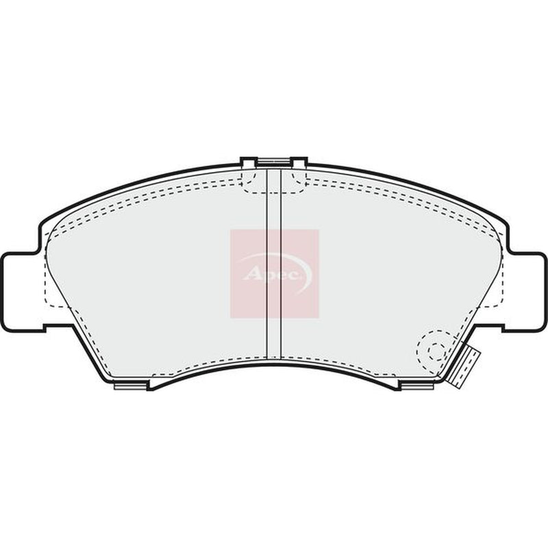 Apec Front Brake Vented Discs & Pads fits Honda Jazz II 2002-2007 1.3