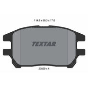 Textar Front Brake Pad Set 2392901