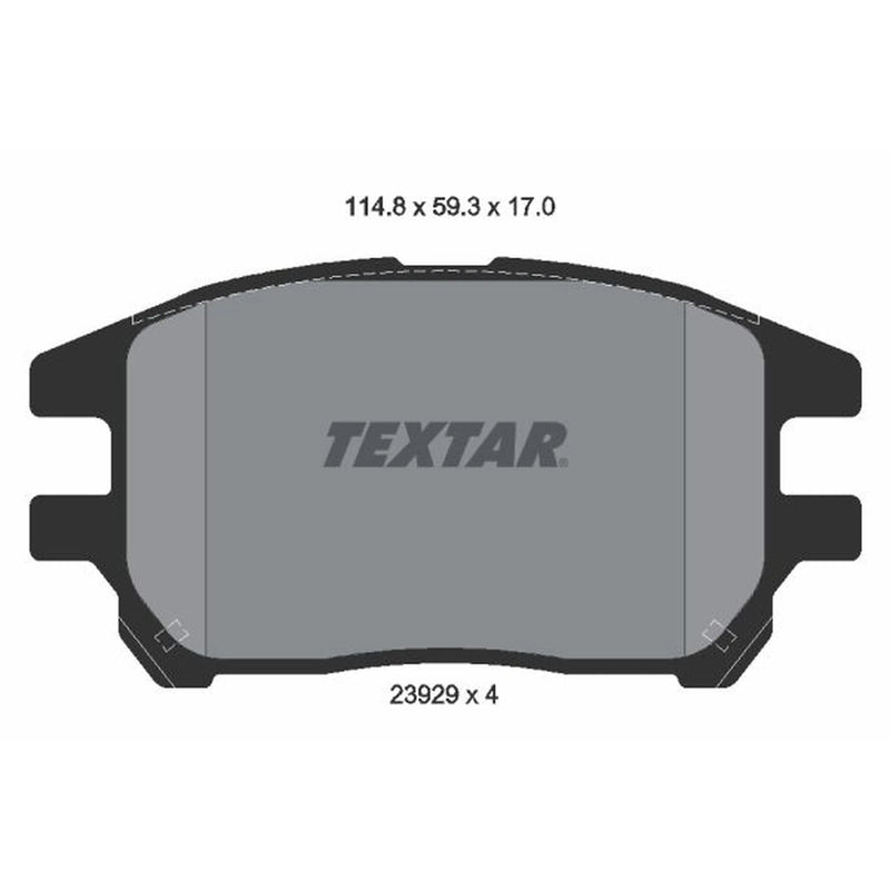 Textar Front Brake Pad Set 2392901