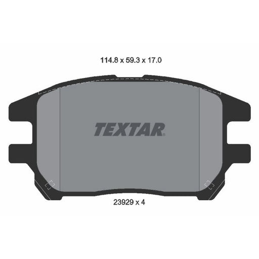Textar Front Brake Pad Set 2392901
