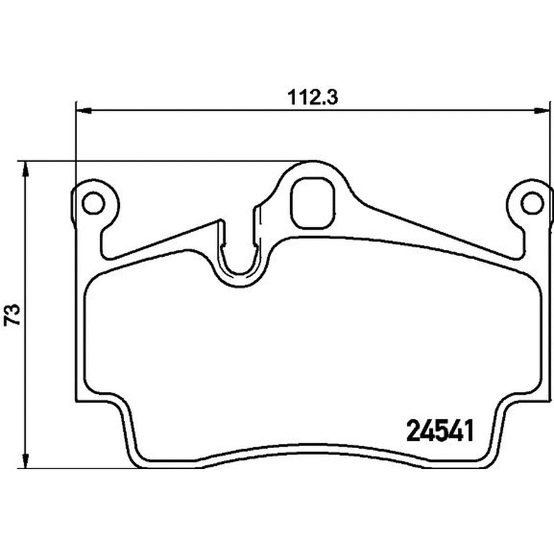 Mintex Rear Brake Pad Set fits Porsche 718 Boxster 2016-2017 2.0 2.5