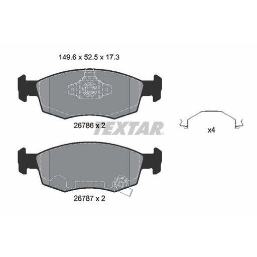 Textar Front Brake Pad Set 2678601