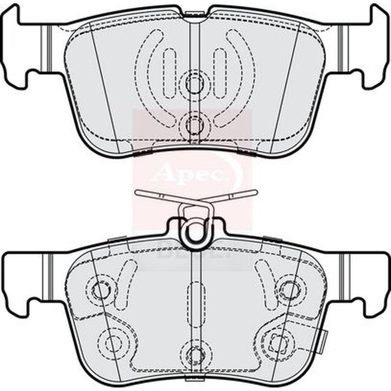 Apec Rear Brake Pad Set fits Ford Focus IV 2018-2025 1.0 1.5 2.0 2.3