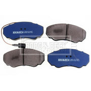 Borg & Beck Front & Rear Brake Discs & Pads fits Citroën Relay II Bus 2002-2006