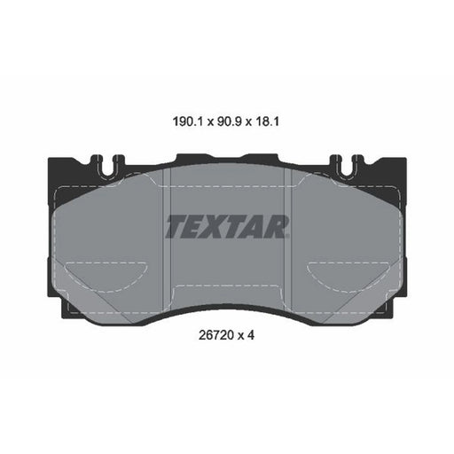Textar Front Brake Pad Set 2672001