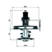 Mahle Thermostat,Coolant fits Mercedes-Benz S-Class 1979-1985
