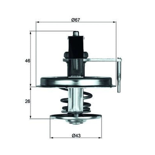 Mahle Thermostat,Coolant fits Mercedes-Benz S-Class 1979-1985