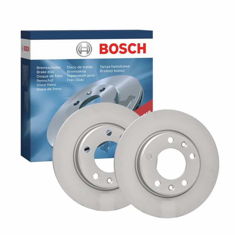 Bosch 2 x Solid Rear Brake Discs 0986479C23-x2