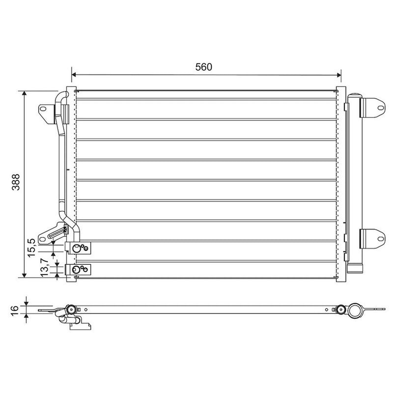 Valeo Air Conditioning Condenser 812665