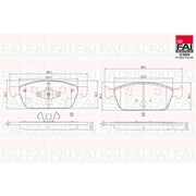 FAI Front & Rear Brake Discs & Pads fits Ford Kuga II 2016-2019 1.5