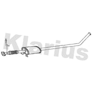 Klarius Box With Tail Pipe Centre fits Kia Picanto II 2011-2017 1.0