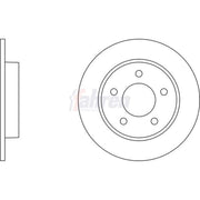 Fahren Rear Brake Solid Discs & Pads fits Mazda 3 2008-2014 1.6