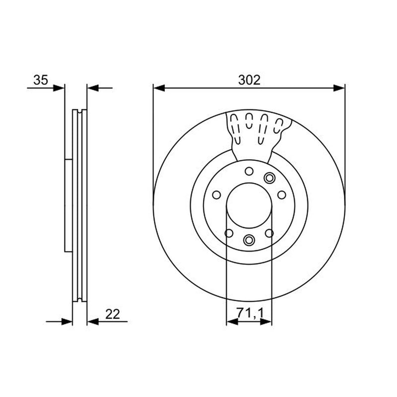 Bosch Front & Rear Brake Discs & Pads fits Citroën C6 2005-2012 2.2 2.7 3.0