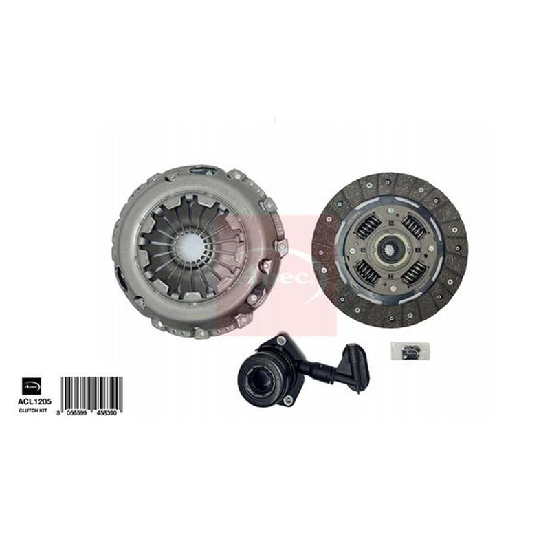 Apec Clutch Kit Set 3pc fits Ford C-Max 2007-2010 1.6