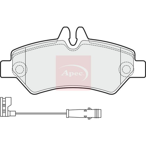 Apec Rear Brake Pad Set fits Mercedes-Benz Sprinter 3,5-T 2006-2018