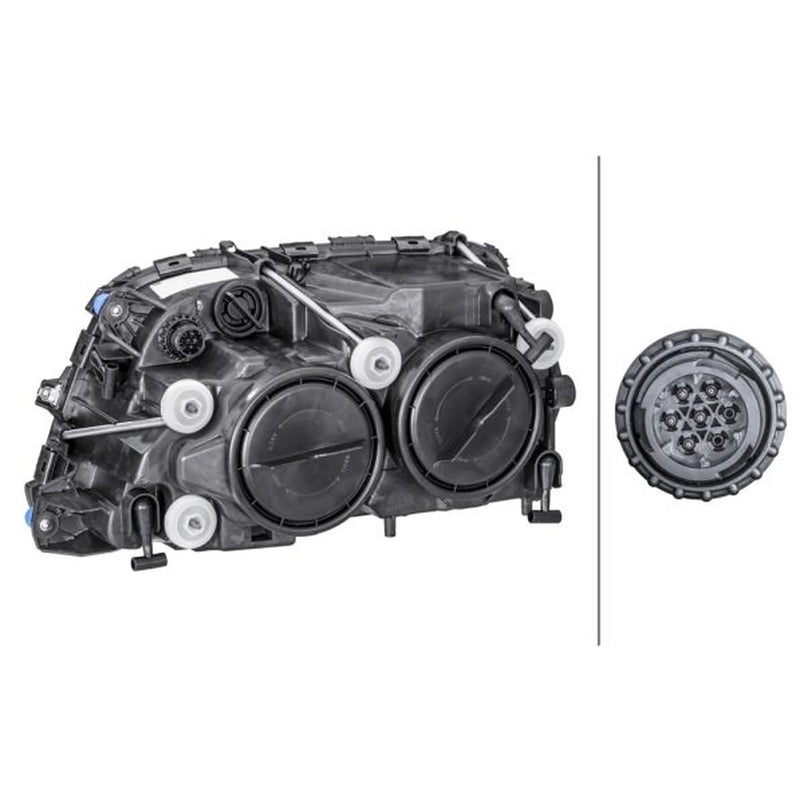 Hella Headlight Headlamp PY21W Right fits Mercedes-Benz Actros MP2 2002-2003