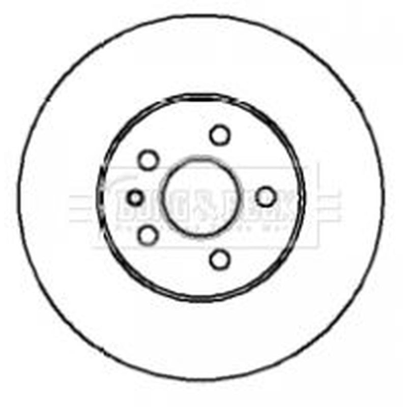 Borg & Beck 2 x Vented Front Brake Discs BBD5911S-x2